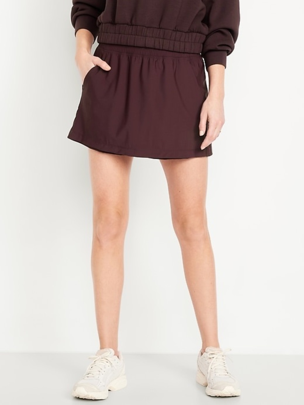 NWT Old Navy - XL Maroon High-Waisted SleekTech Skort